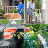 Flexibler Gartenschlauch 15m, Flexibel Wasserschlauch Dehnbarer mit 8 Sprühfunktionen & Spülmittelbehälter - VOUNOT DE