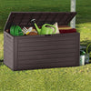 280 Liter Kissenbox, Gartenbox Aufbewahrung Wasserdicht Auflagenbox, Brown - vounot