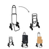 Einkaufstrolley Klappbar mit 6 Räder und Kühlfach, Treppensteiger, 35L - vounot