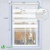 Doppelrollo klemmfix ohne Bohren, Duo Rollo Klemmrollo für Fenster und Tür, 45x150 cm, Weiß - VOUNOT DE