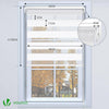 Doppelrollo klemmfix ohne Bohren, Duo Rollo Klemmrollo für Fenster und Tür, 50x150 cm, Weiß - VOUNOT DE