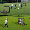 Fußballtor für Kinder 2er Set, Klappbares 2 in 1 Pop Up Tor (120 x 80 cm) - vounot