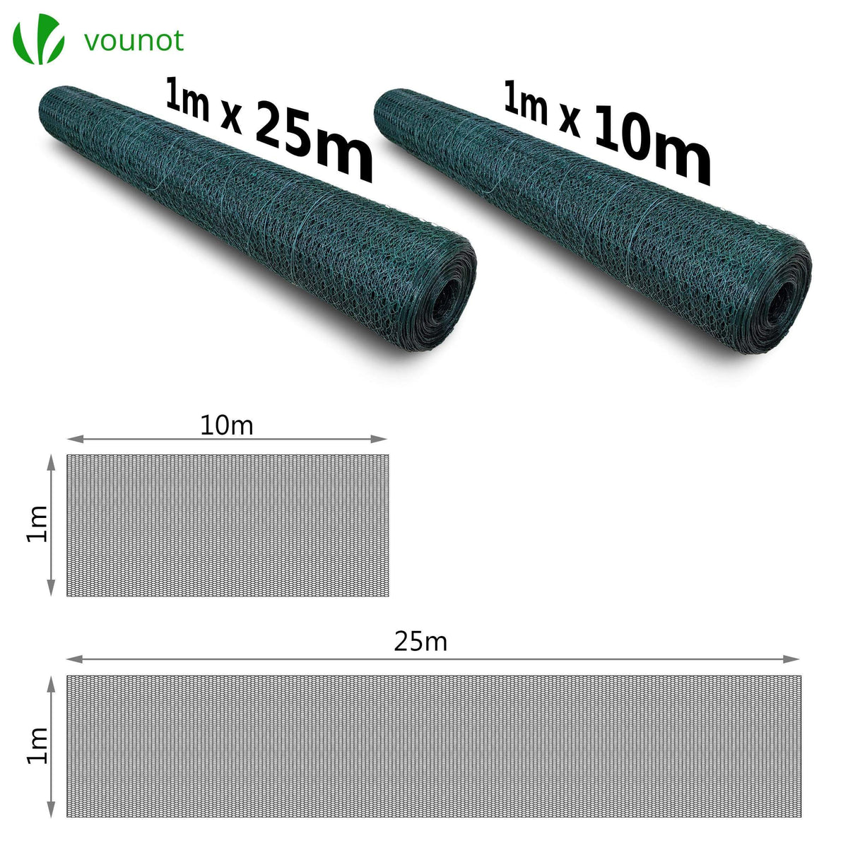 Karat Drahtzaun Für Garten Und Kleintiere 0,5 X 25 M Sechseckgeflecht