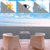 Balkon Sichtschutz 90x500 cm, HDPE Gewebe, UV-Schutz, Wetterfest, Grau - vounot