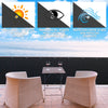 Balkon Sichtschutz 90x500 cm, HDPE Gewebe, UV-Schutz, Wetterfest, Schwarz - vounot